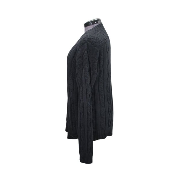 American Crew Club Fisherman Sweater Men’s Size XL Cable Knit V-Neck Vintage - Picture 2 of 10